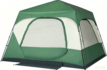 6 Person Instant Cabin Tent - Easy Setup Pop Up Tent for Family Camping