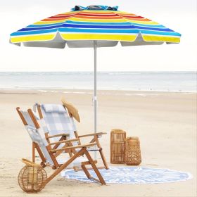 1PC 6.5 Feet Beach Umbrella with Carry Bag without Weight Base
