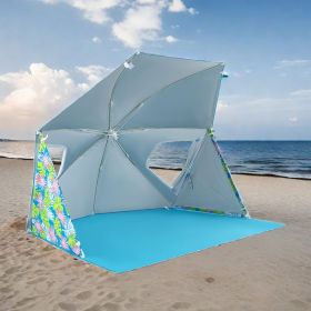 1PC UPF50+ Sun Protection Beach Umbrella Tent with Portable Carrying Bag
